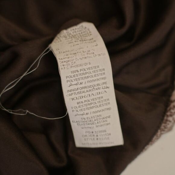 Bebe Long Layered Sheer Skirt‎ / Tube Top Dress Medium Brown Snakeskin Lined - Picture 9 of 16